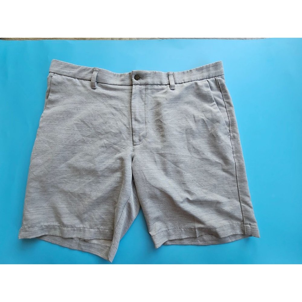 Callaway Mens Gray Heathered Golf Shorts Size 38 Flat Front‎ Stretch